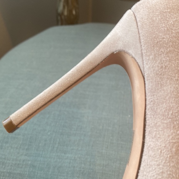Stuart Weitzman 100mm Pink Suede Pumps Size 9 1/2 - Picture 10 of 13